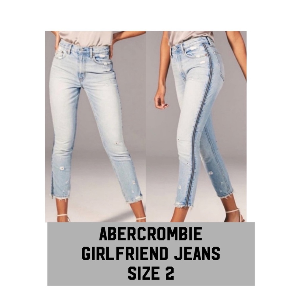 Abercrombie, Annie, high rise girlfriend, jeans, size 2
